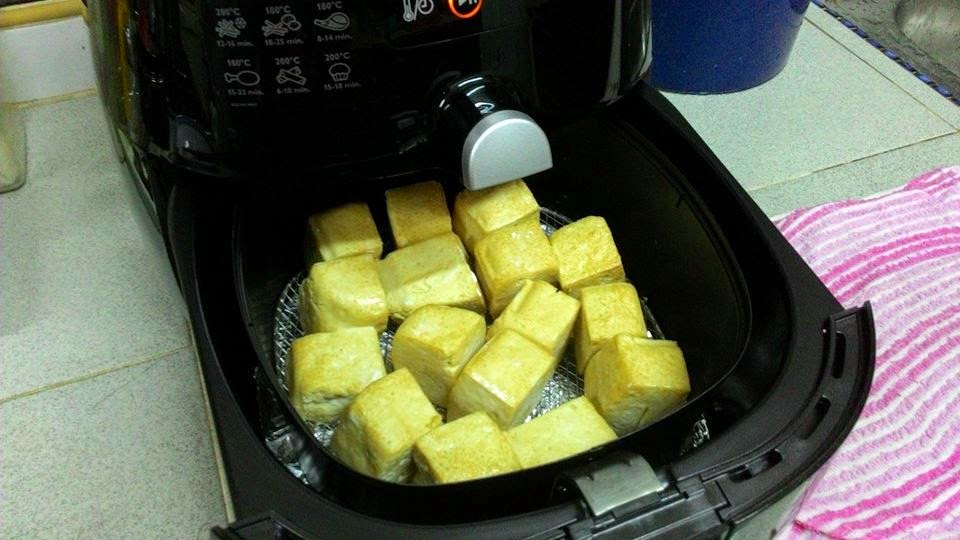 My Cooking Recipe 空炸白豆腐 Air Fry White Bean Curd