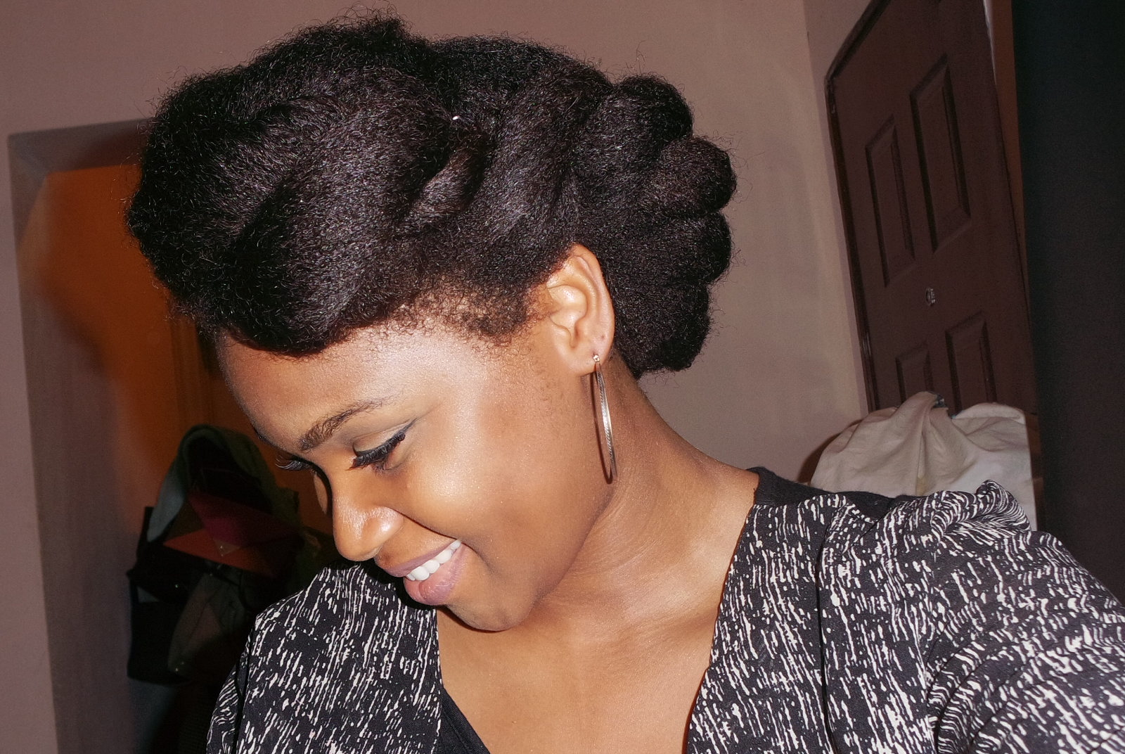 NAIJA HAIR CAN GROW: 3 MEGA TWISTS!!! QUICK SIMPLE HAIR STYLE **PICTORIAL**
