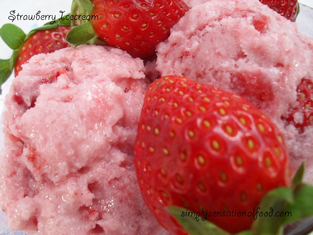 Strawberry Ice cream simply.food