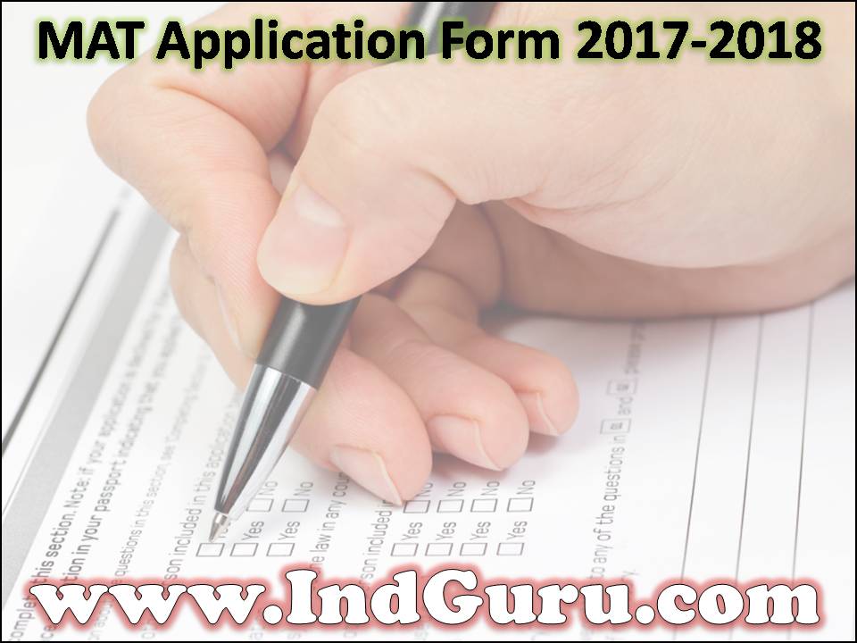 MAT Application Form 2017-2018 MAT Application Form