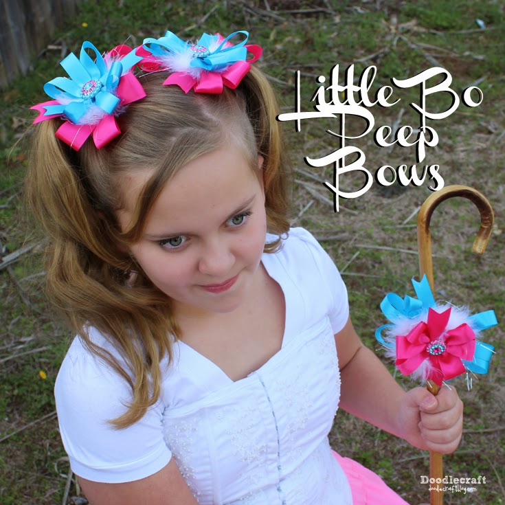 Little Bo Peep Pigtail Bows!