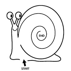 Snail coloring page 6