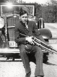 Clyde With Guns, Including Krag-Jorgensen He Traded For