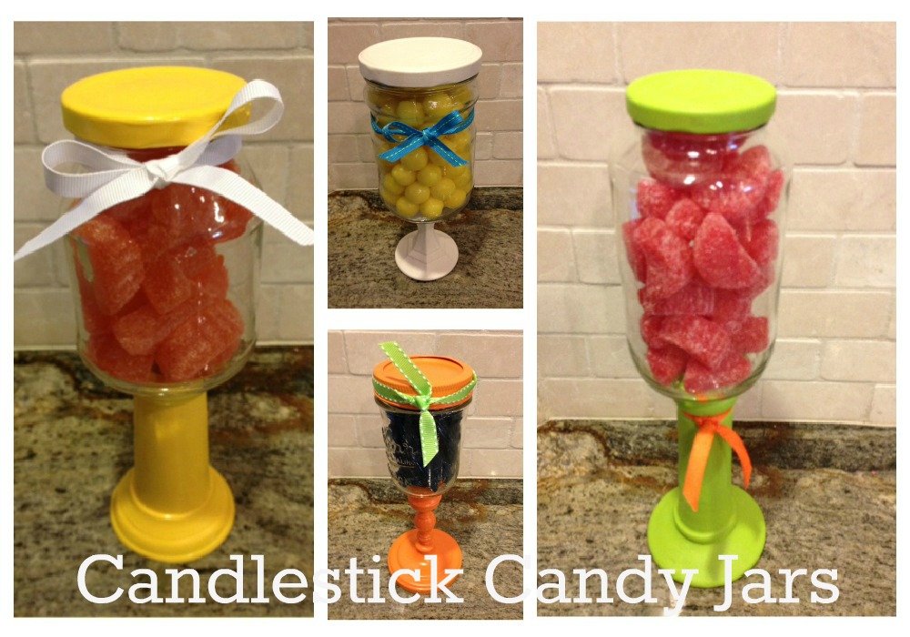 Christmas Goodness DIY Candlestick Candy Jars