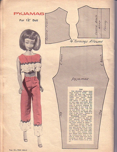 The House of Mouse Free Fashion Doll Sewing Patterns