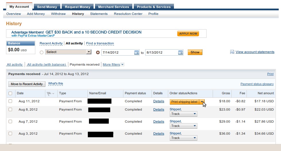 Supermommy!...or not. How To Ship Using Paypal