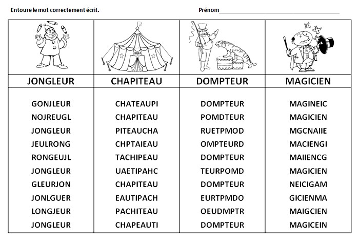 Le Journal De Chrys Mon Projet Cirque En Maternelle 1