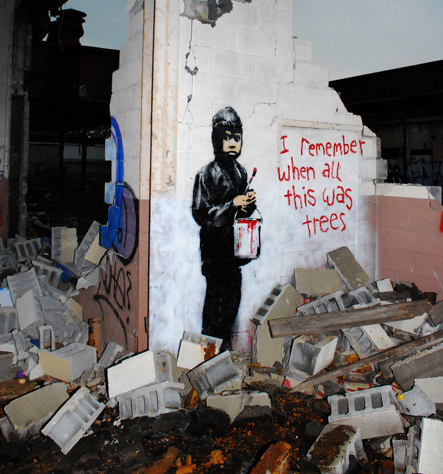 These 30+ Street Art Images Testify Uncomfortable Truths - Remember When This Was All Trees?