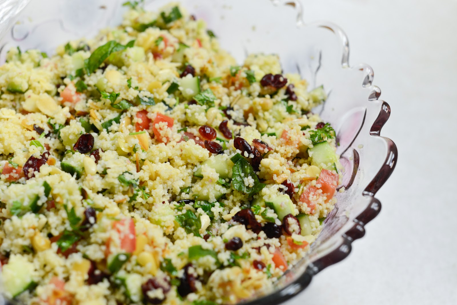 Christmas in a Cup Couscous Salad