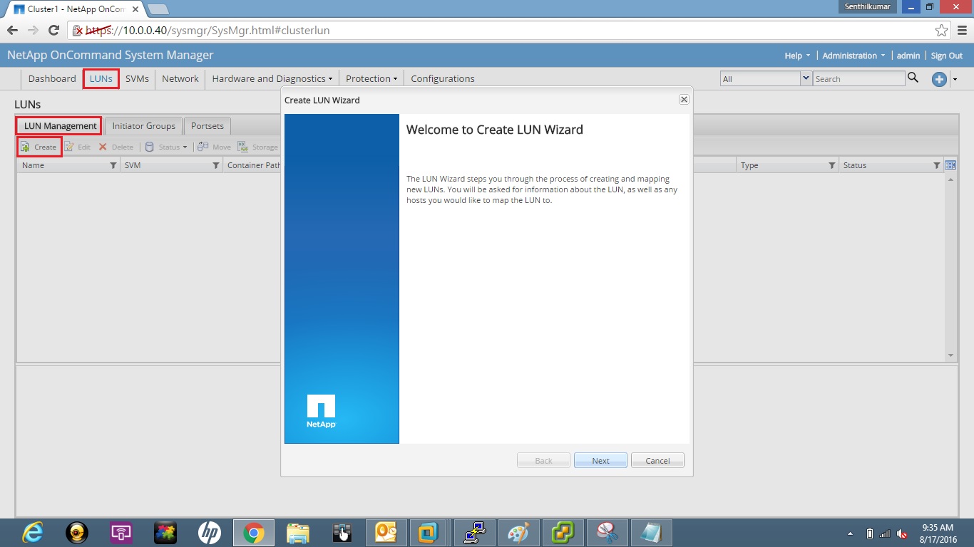 Remote Infrastructure Management Clustered Data Ontap 9 NFS and iSCSI
