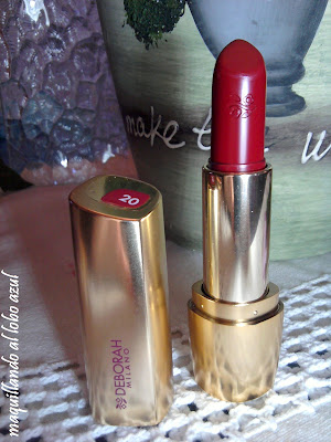 labial rojo deborah milano