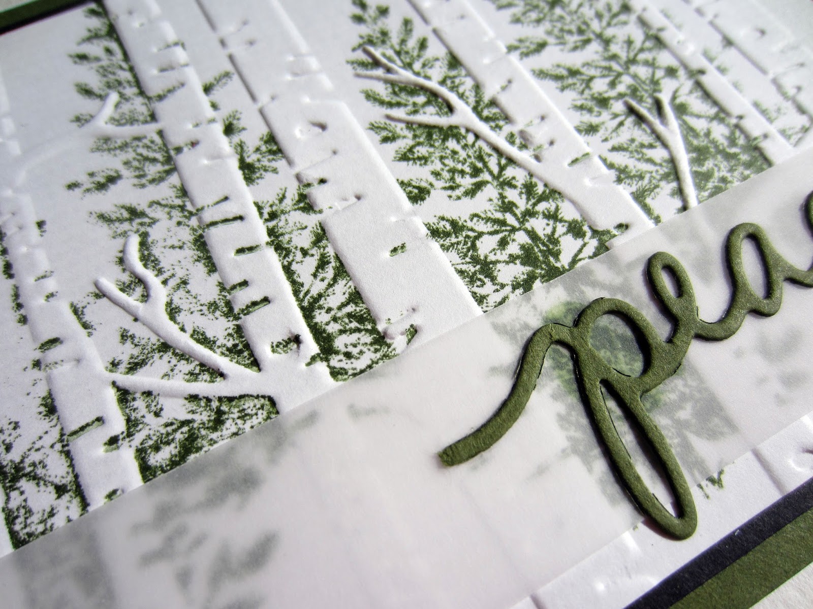 Paper Seedlings STAMPED EMBOSSING FOLDER