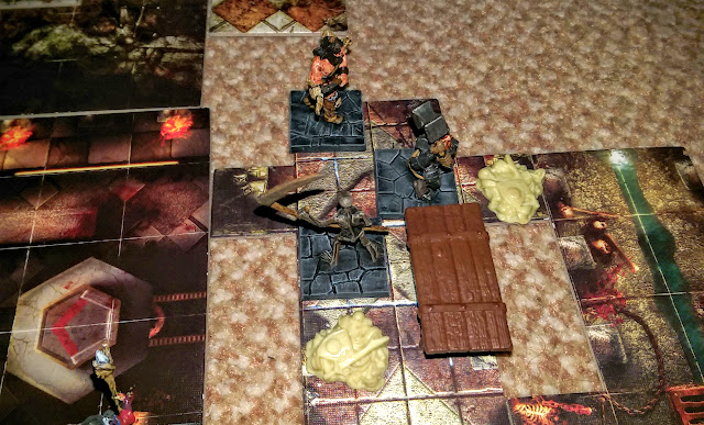 A report from Dungeon Saga, Dwarf King's Quest - Mission 6: Turned Around using Solo Play rules.