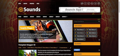 Sounds Blogger Template 1024 Sounds Blogger Template 1024