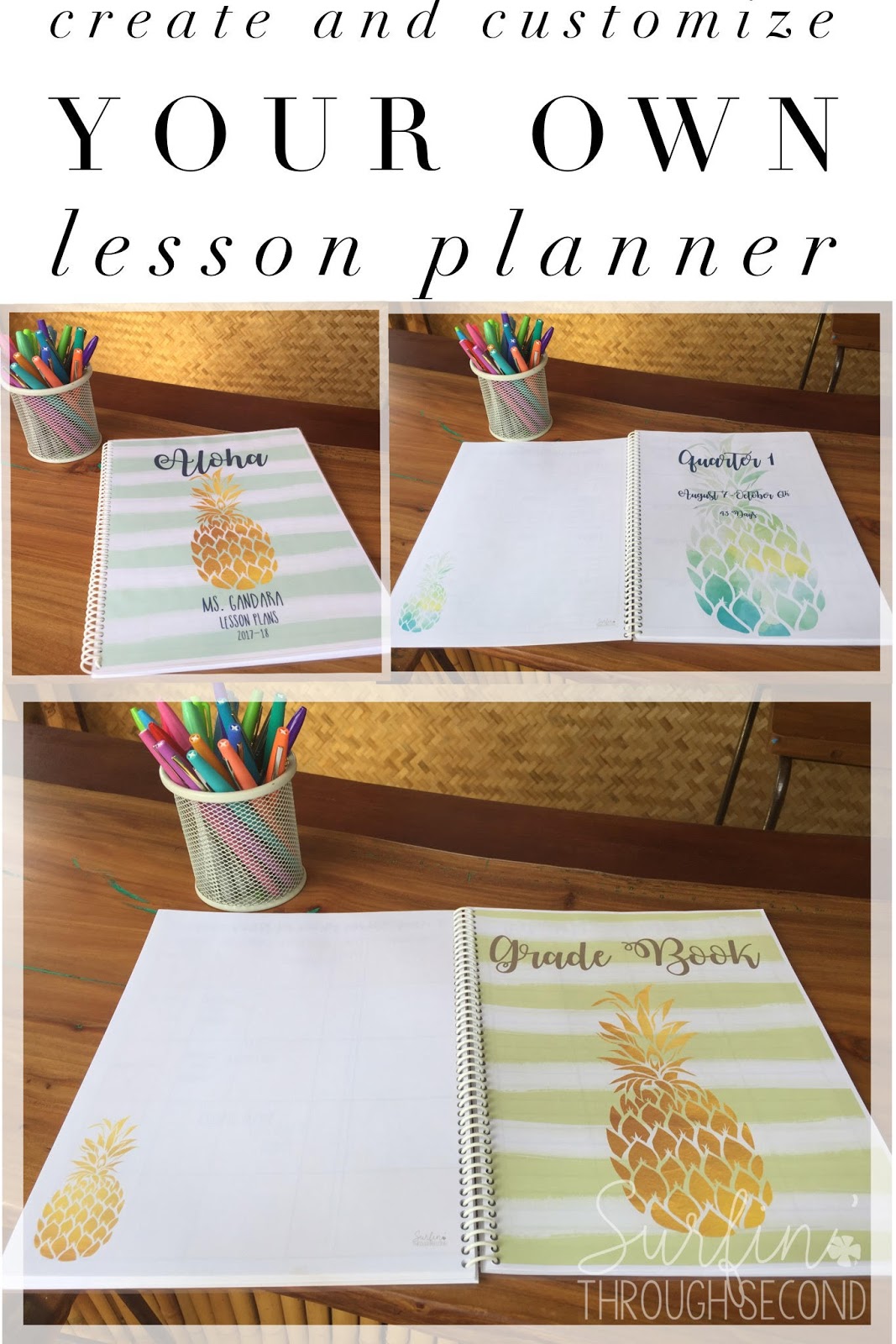 DIY teacher planner