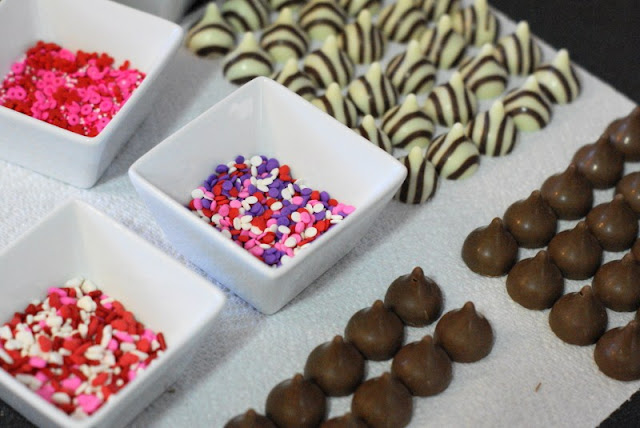 Assorted Sprinkles for Chocolate Valentine Kiss Cookies Image