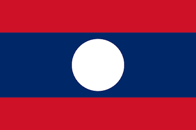 Logo Gambar Bendera Negara Laos PNG JPG ukuran 400 px