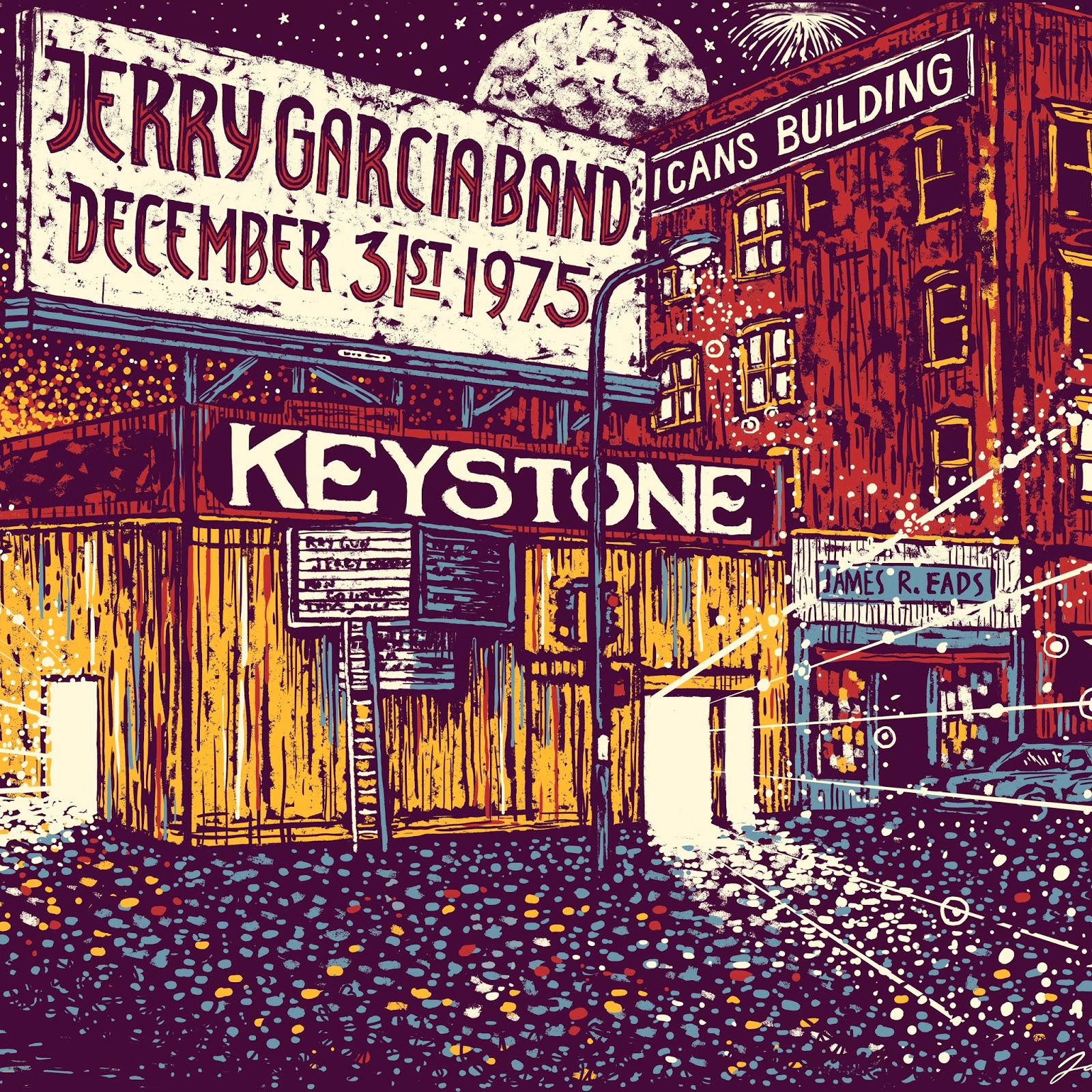 INSIDE THE ROCK POSTER FRAME BLOG James Eads Jerry Garcia Band