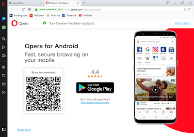 تحميل متصفح مواقع الويب Opera Browser Beta