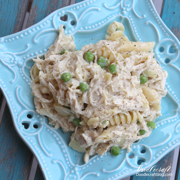 Slow Cooker Cream Cheese Chicken Pasta Recipe!