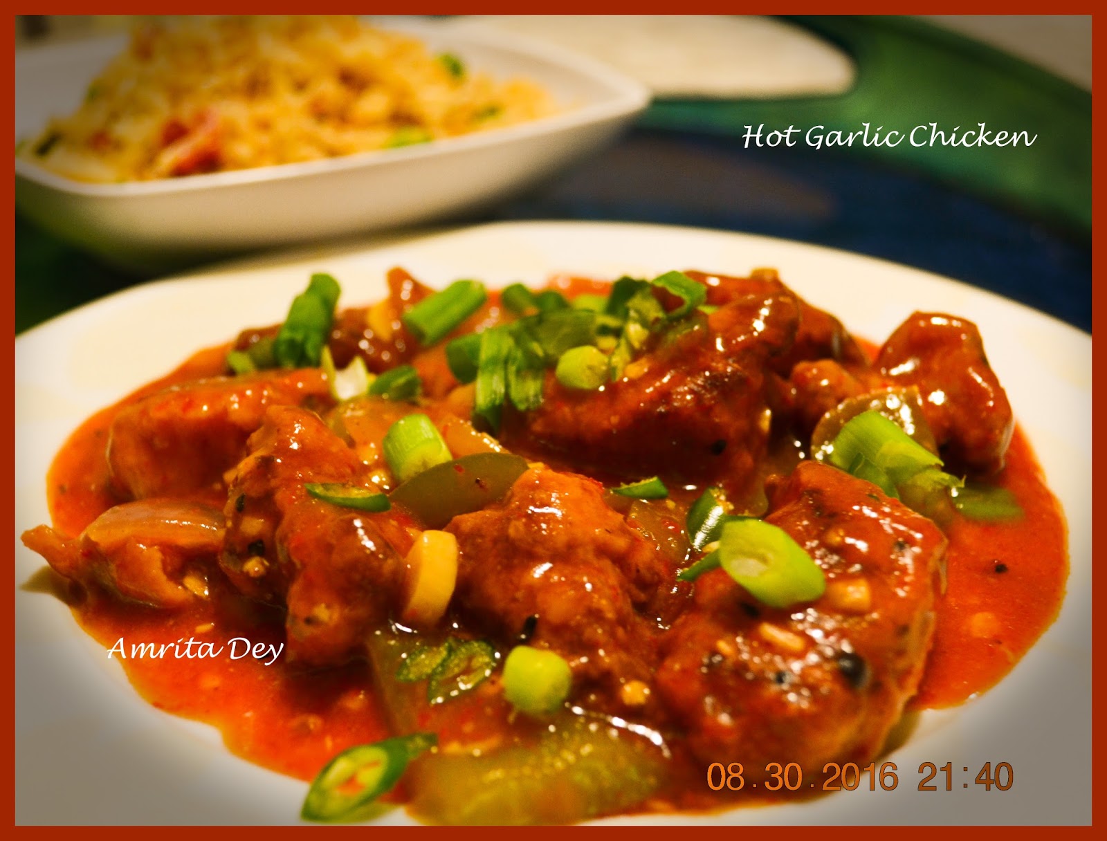Philosophy of Food RECIPE FOR HOT GARLIC CHICKEN TOTALLY KOLKATA STYLE!