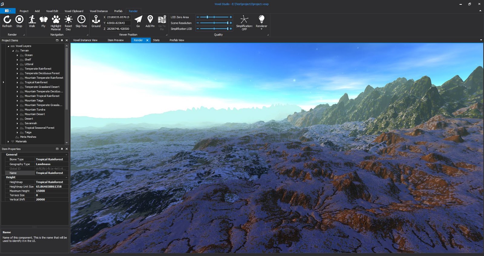 Procedural World Introducing Pollock