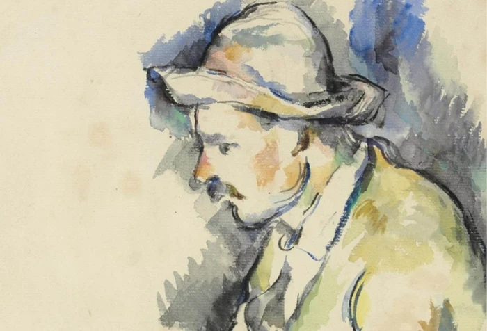I giocatori di carte - Acquerello di Paul Cezanne - Pittore post-impressionista