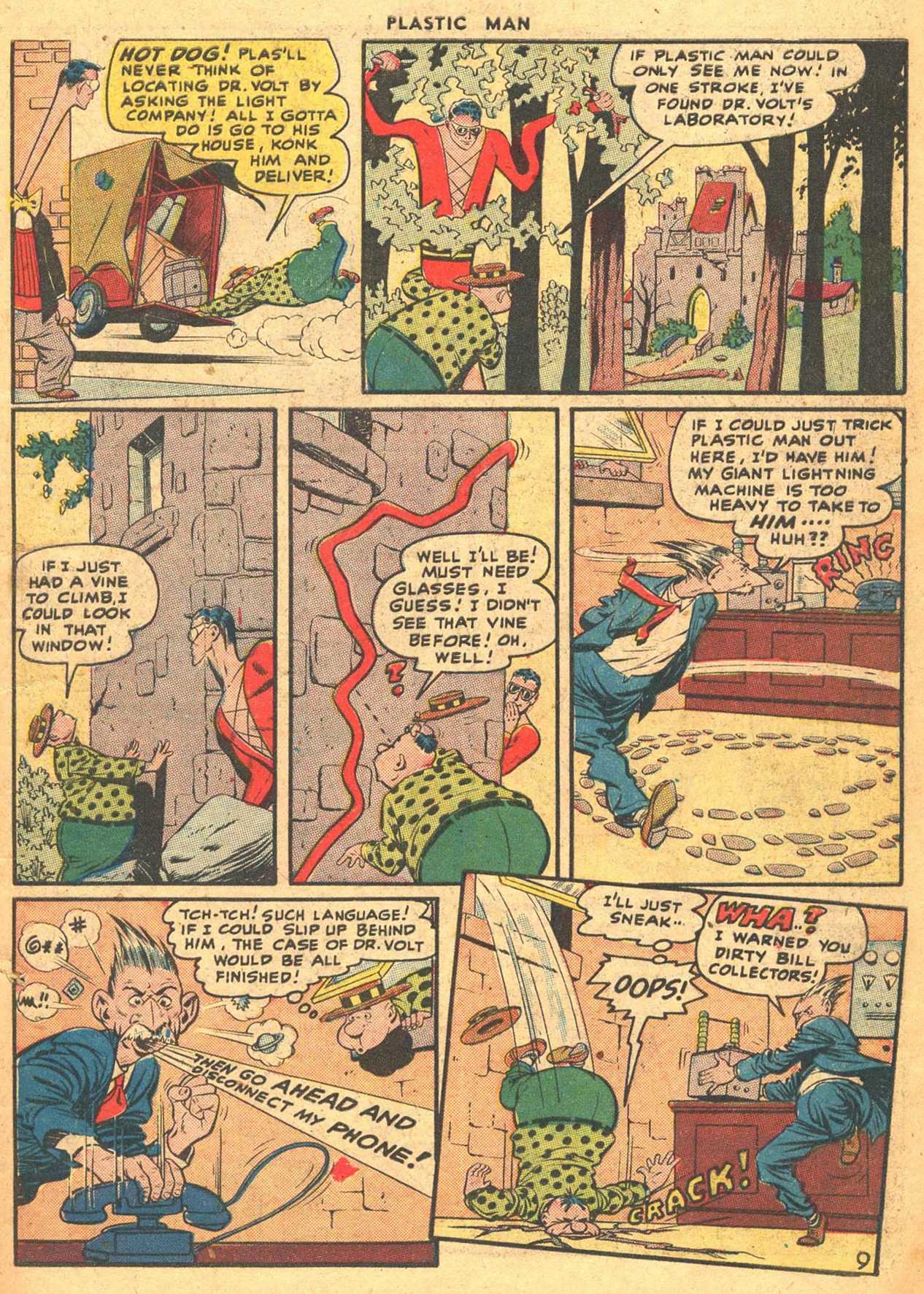 Read online Plastic Man (1943) comic -  Issue #7 - 11