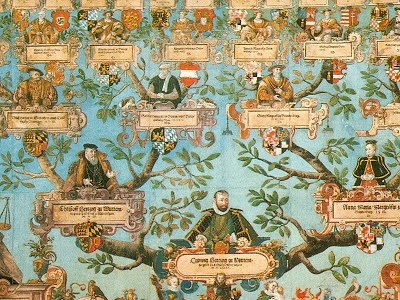 A decorated family tree