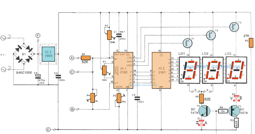 How to Make a Digital Voltmeter, Ammeter Module