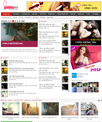 News 2- Mẫu template tin tức đẹp cho blogspot