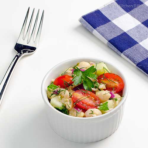 Kitchen Riffs Summer White Bean and Quinoa Salad