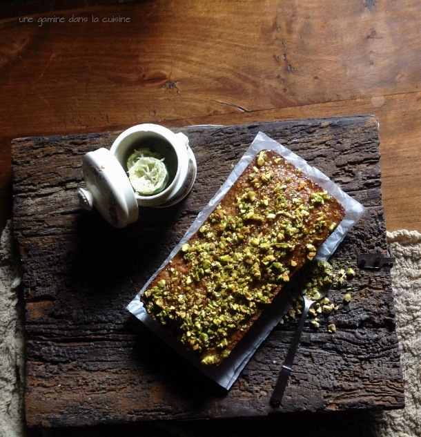 Pistachio & Almond Cake (gluten-free) | une gamine dans la cuisine
