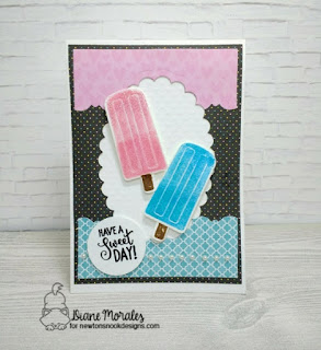 Have a Sweet Day a card by Diane Morales| Newton"s Nook Designs| Party Pops Stamp Set