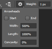 Các tùy chọn trong Arrowheads Các tùy chọn trong Arrowheads
