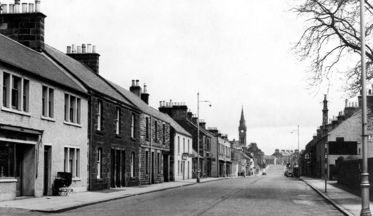 Tour Scotland Old Photograph High Street Leslie Fife Scotland