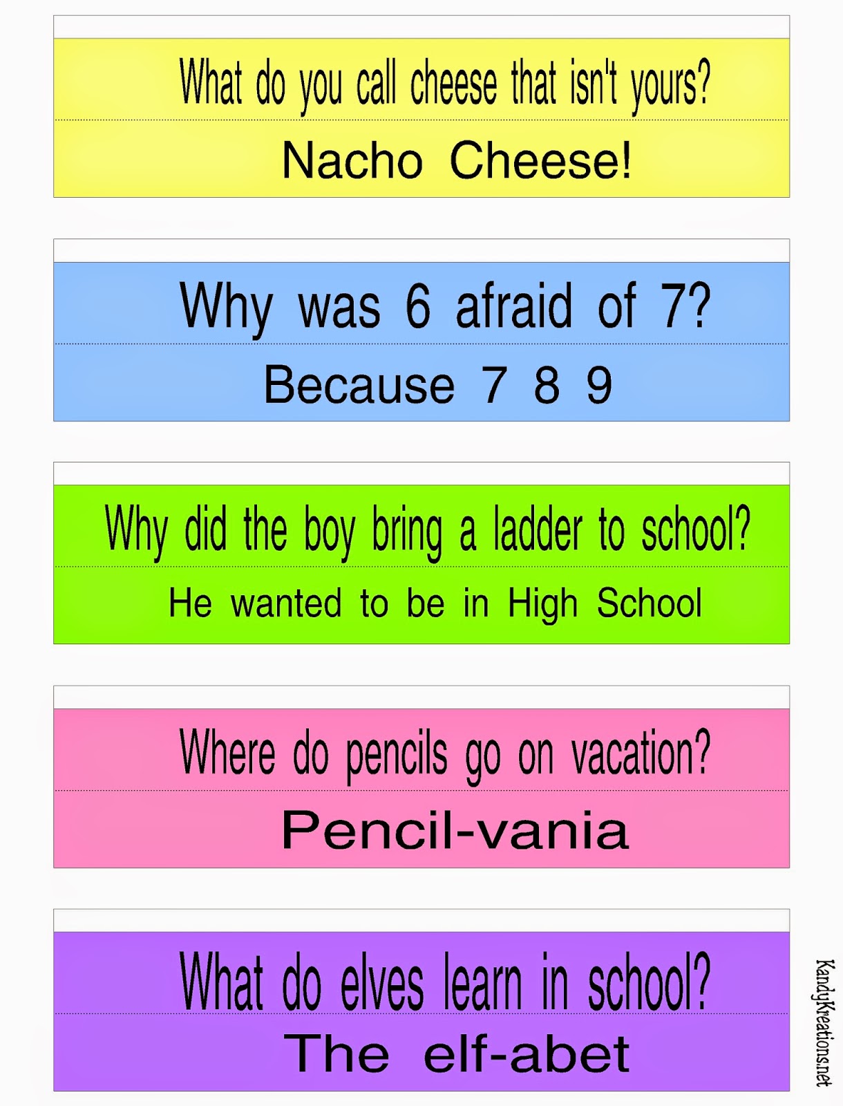 Joke Napkin Ring Free Printables