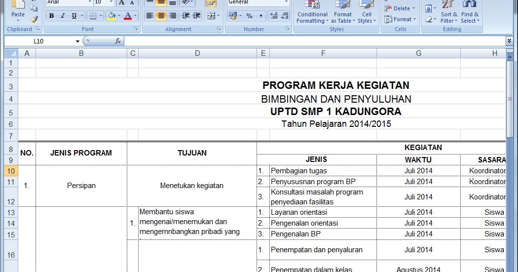 Silabus bimbingan konseling smp kurikulum 2013