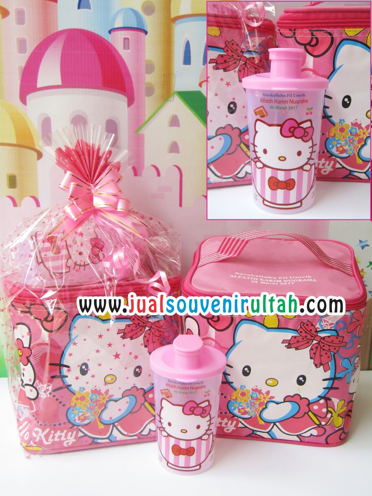 Paket Tas Kubus Dan Botol Minum Corong Karakter Dan Nama paket tas kubus dan botol minum corong karakter dan nama