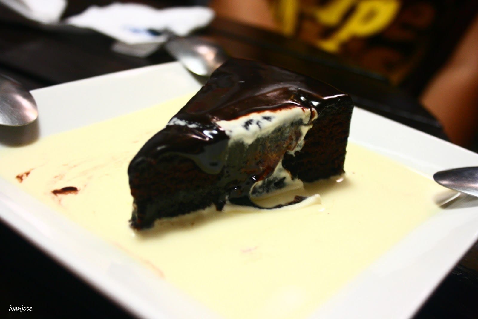 Chocolate cake at Blugre Coffee in General Santos City, Mindanao