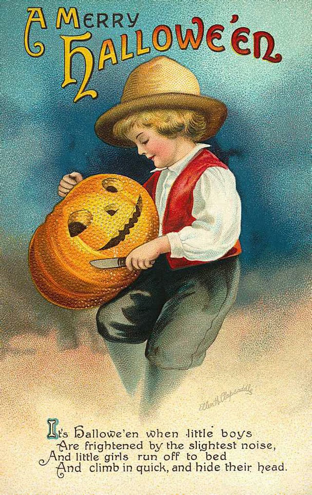 A Collection of 25 Strange and Creepy Vintage Halloween Postcards