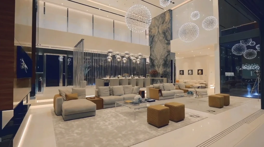92 Interior Design Photos vs. ONE100, Palm Jumeirah Dubai Luxury Beach Mansion Tour