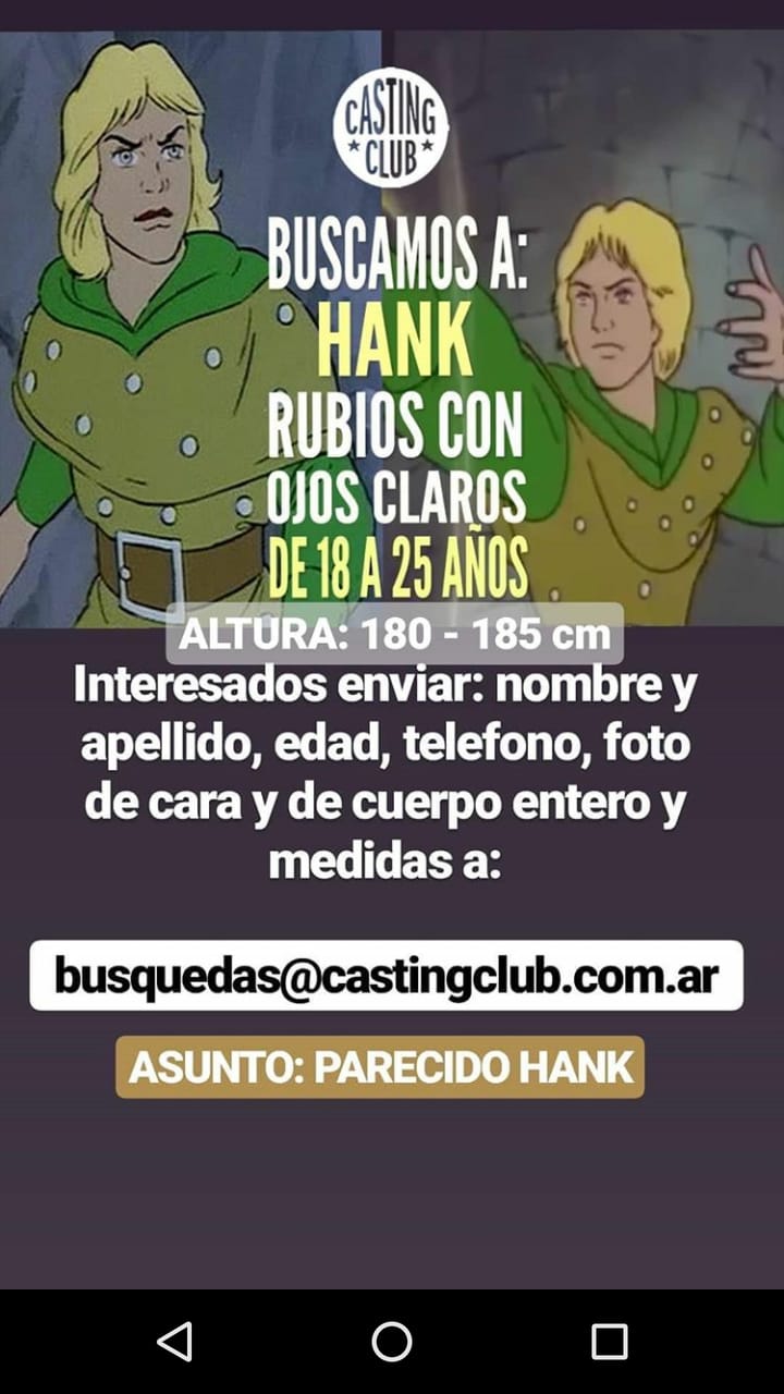 Varias búsquedas de la agencia Casting Club / Argentina
