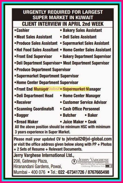 times supermarket jobs