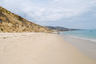 LA limo in Malibu at Latigo Beach