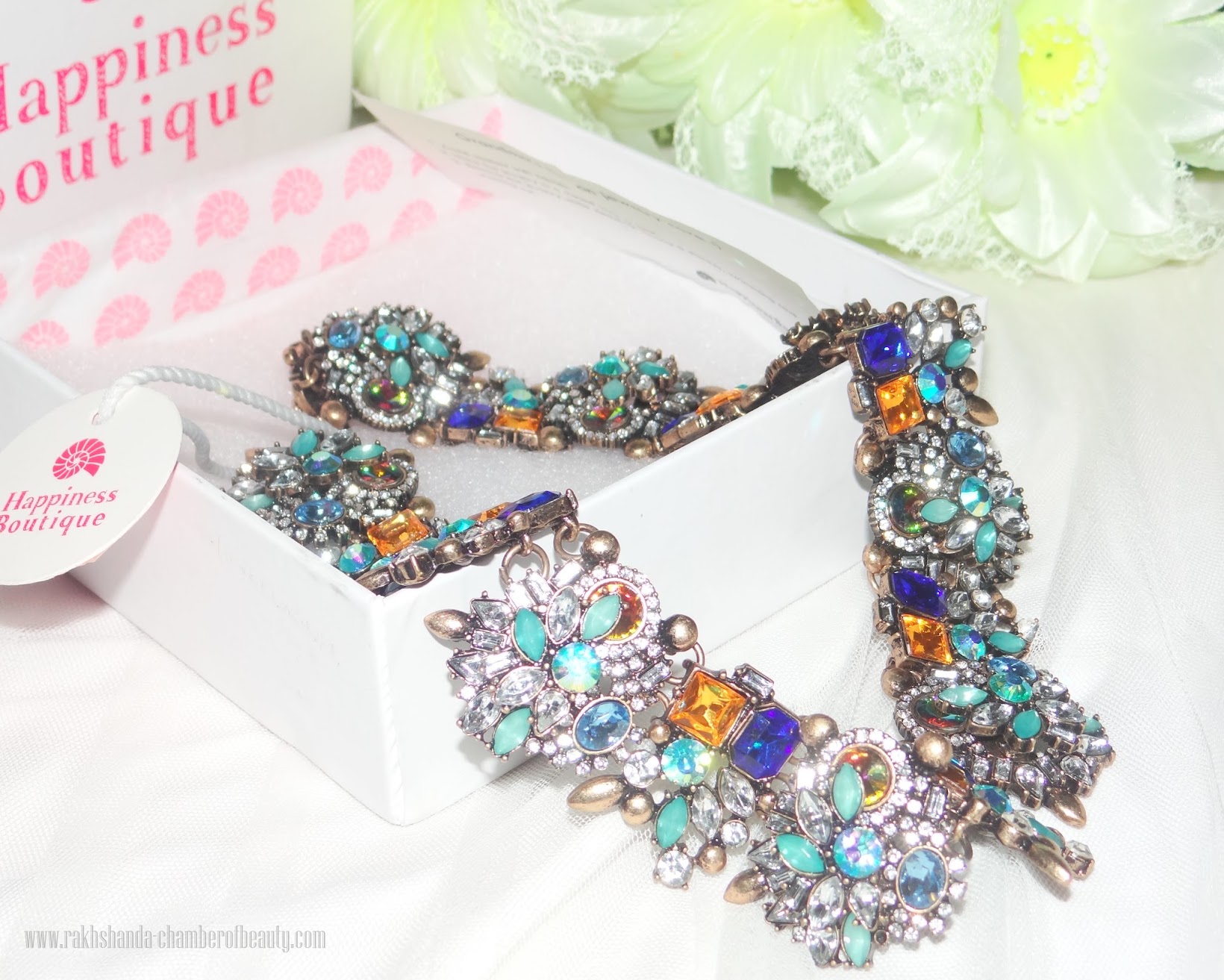 Happiness Boutique-Statement Necklace(review), Indian fashion blogger, Chamber of Beauty