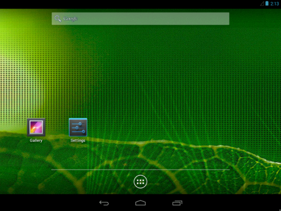 android home screen on computer