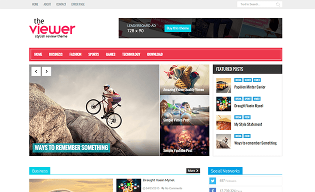 Viewer Blogger Template Blogger Templates Gallery
