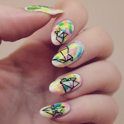 watercolor nail designs nails cute paint pretty lovely fascinating remarkable flowers painting effect 99inspiration fashionistnow depuis enregistree