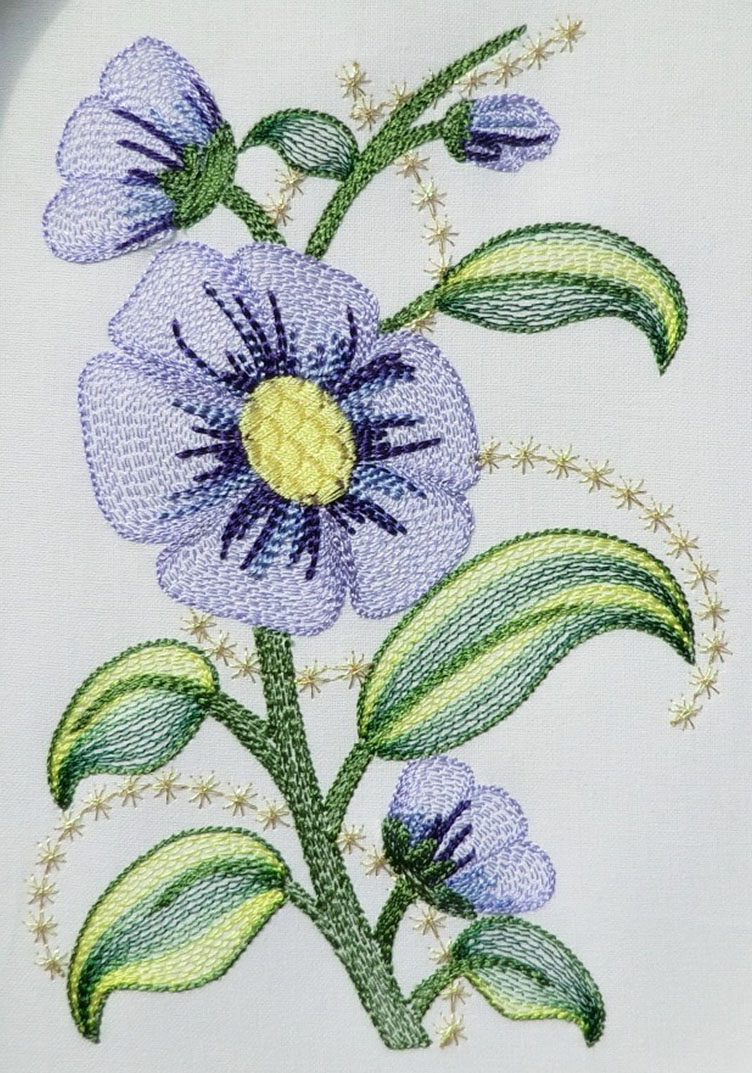 Violet flowers gfyaa machine embroidery design 36  embwin